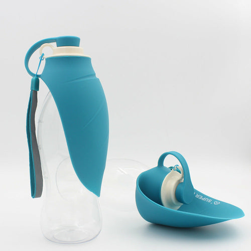 Portable Pet Water Dispenser – Flip Cup Design | 580ml