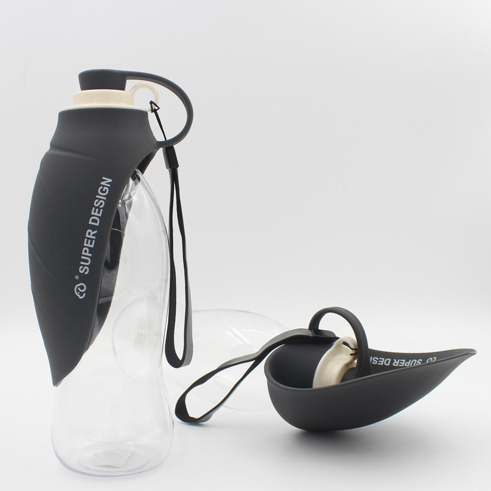 Portable Pet Water Dispenser – Flip Cup Design | 580ml