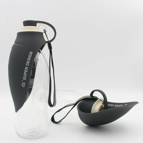 Portable Pet Water Dispenser – Flip Cup Design | 580ml