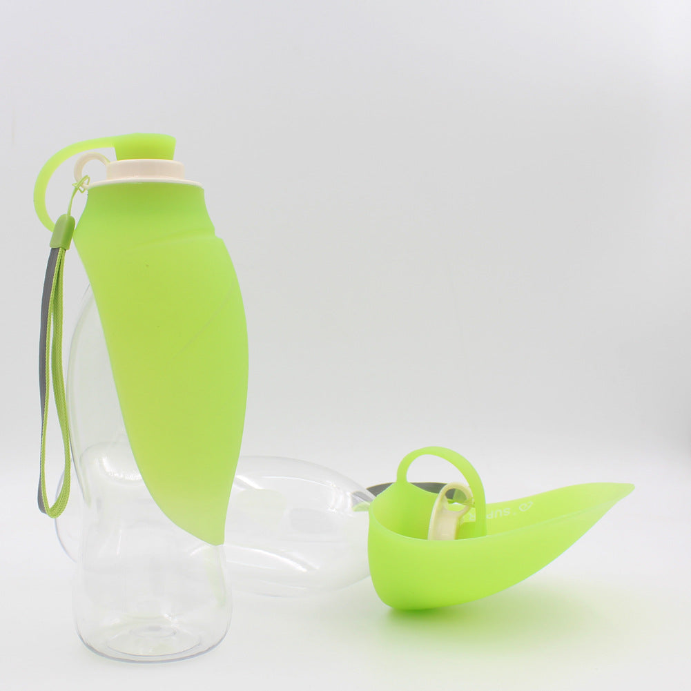 Portable Pet Water Dispenser – Flip Cup Design | 580ml