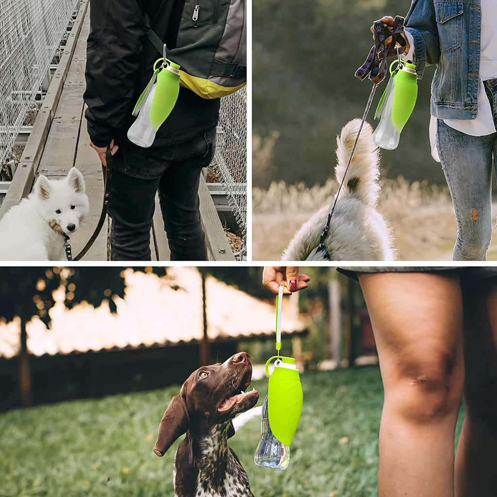Portable Pet Water Dispenser – Flip Cup Design | 580ml
