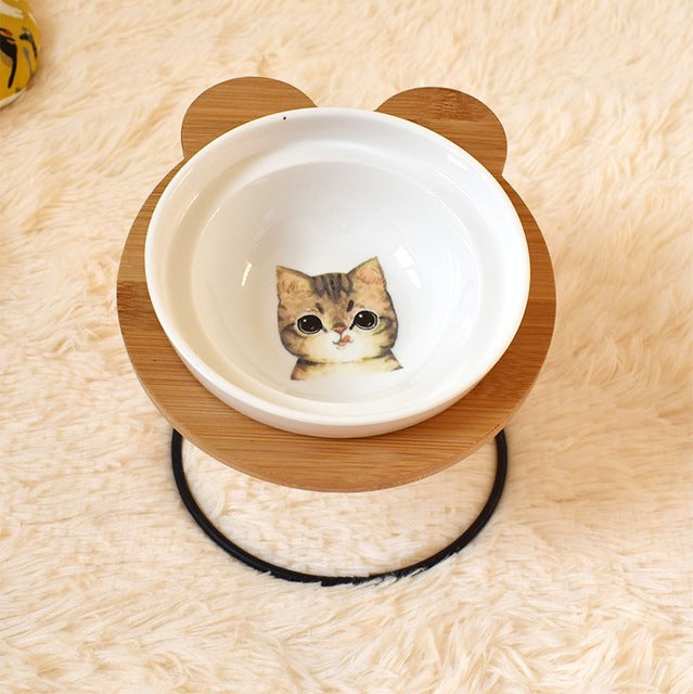 Elevated Spine Protection Pet Bowl Holder