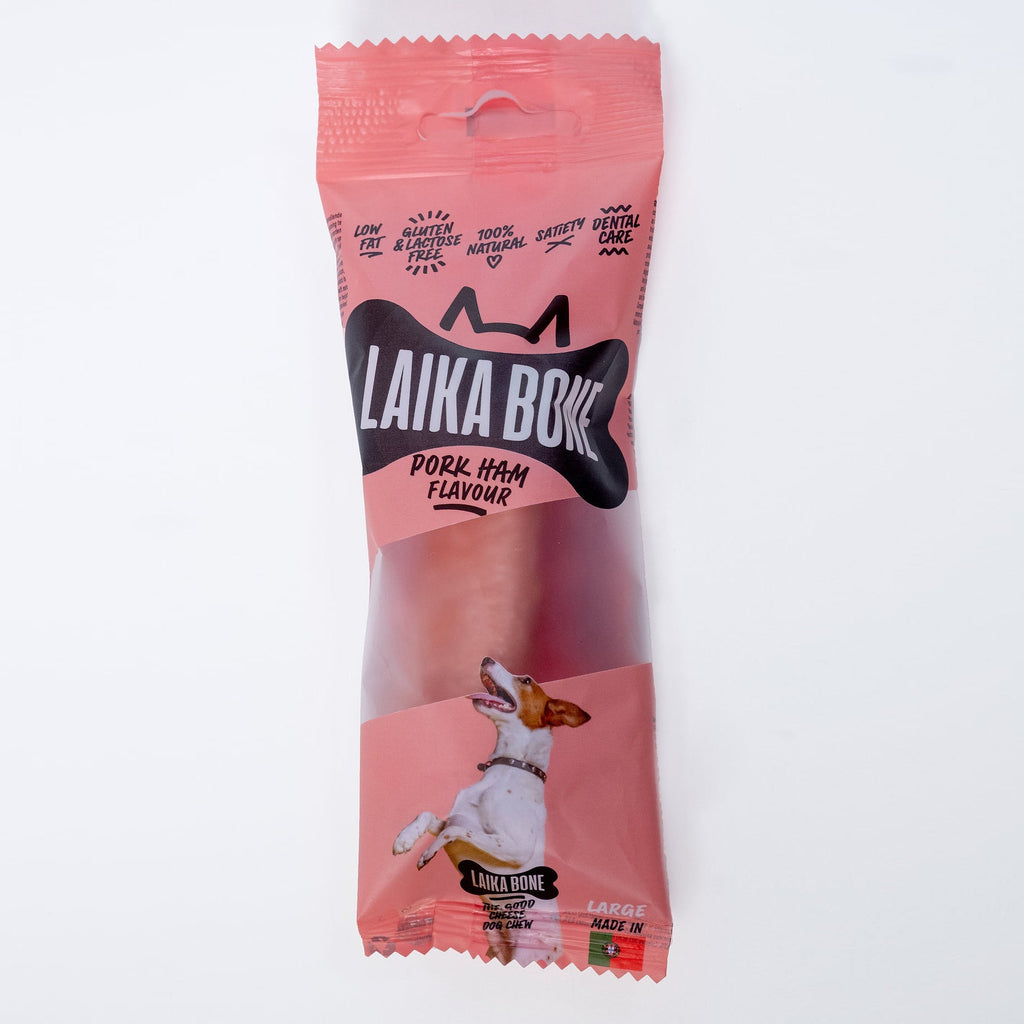LAIKA Bone Natural Cheese Dog Chews – Lactose-Free Protein Treat (BOX)