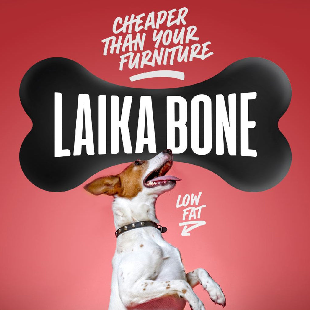 LAIKA Bone Natural Cheese Dog Chews – Lactose-Free Protein Treat (BOX)