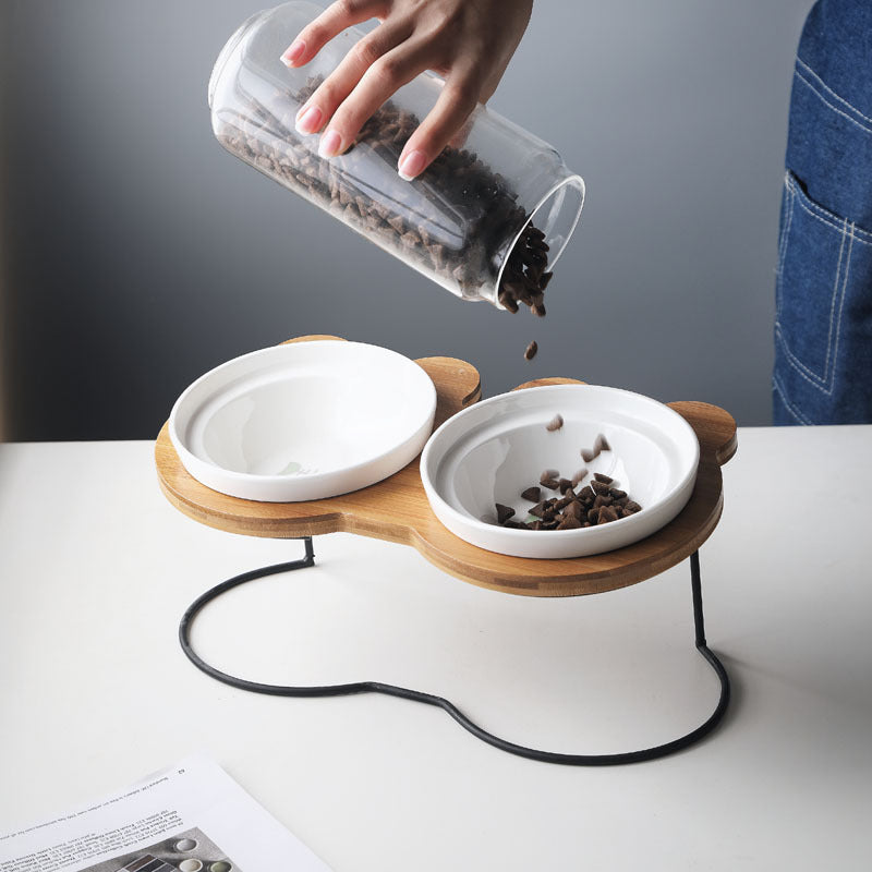 Elevated Spine Protection Pet Bowl Holder