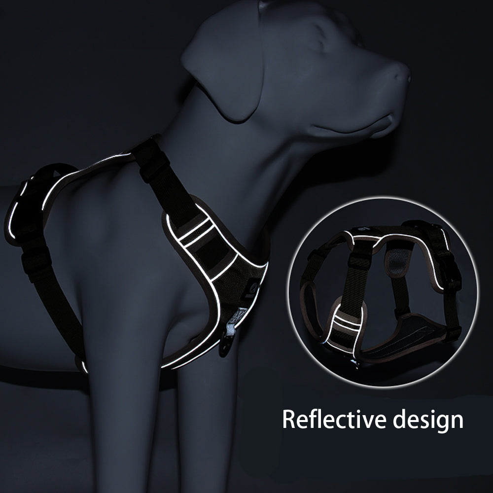Reflective No-Pull Dog Harness with Control Handle