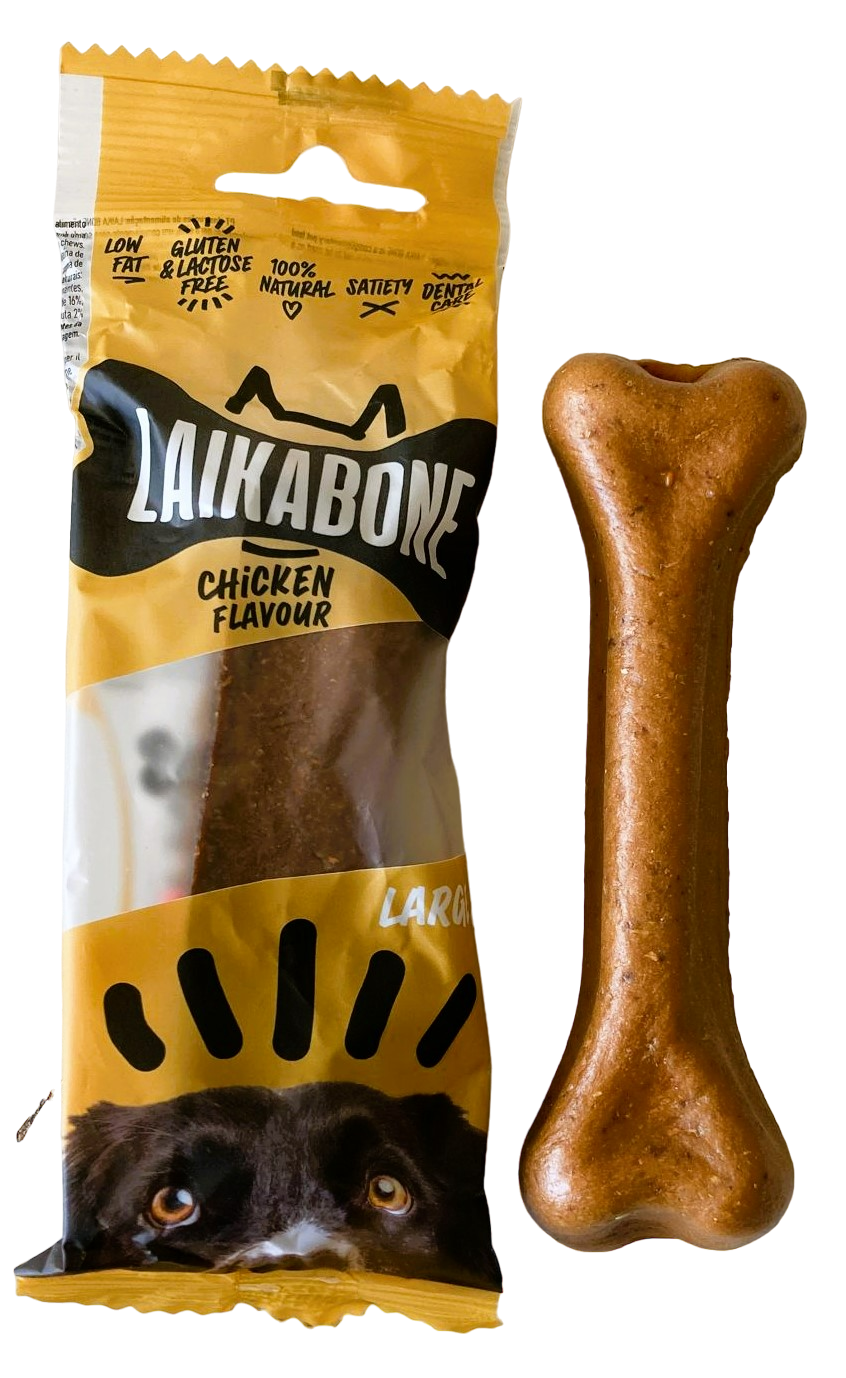 LAIKA Cheese & Chicken Dog Chews – Natural Lactose-Free Treat