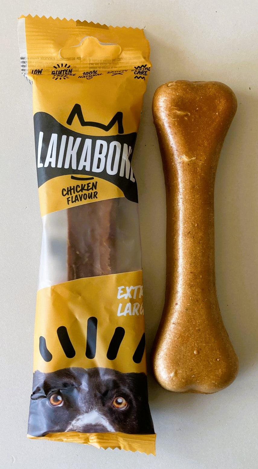 LAIKA Cheese & Chicken Dog Chews – Natural Lactose-Free Treat