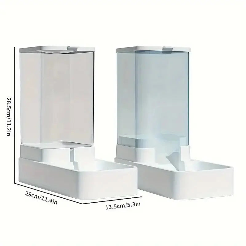 Gravity Pet Feeder & Water Dispenser Set | 3.8L | No Electricity Needed | BPA-Free | Cats & Small to Medium Dogs