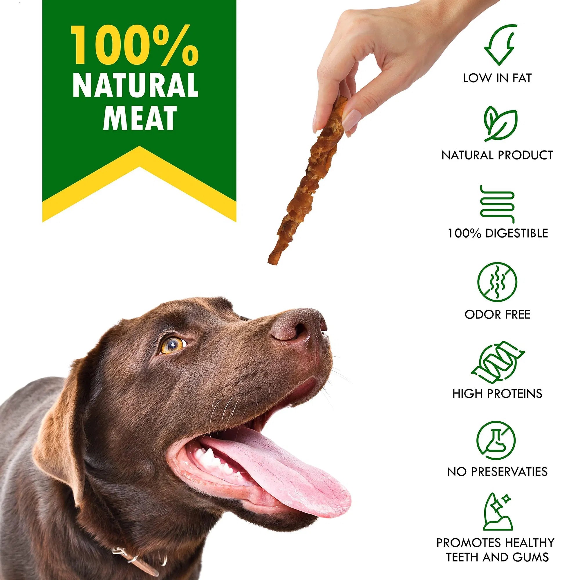 Smoked Rawhide Sticks with Chicken Wrap – Natural Dog Chew Treats