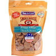 Smokehouse USA Prime Chips Dog Treats – 100% Natural Chicken, 8oz Resealable Bag