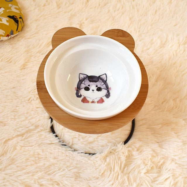 Elevated Spine Protection Pet Bowl Holder