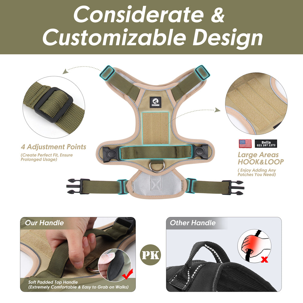 Reflective No-Pull Dog Harness with Control Handle