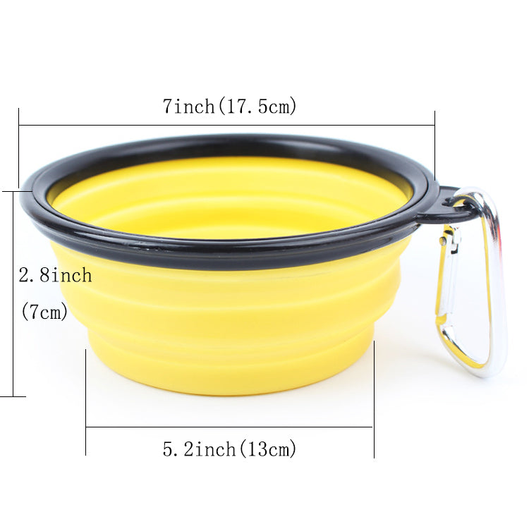 Collapsible Silicone Travel Pet Bowl – 1000ml
