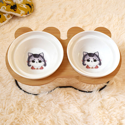 Elevated Spine Protection Pet Bowl Holder