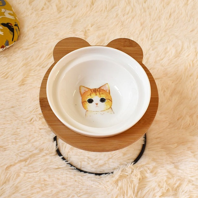 Elevated Spine Protection Pet Bowl Holder