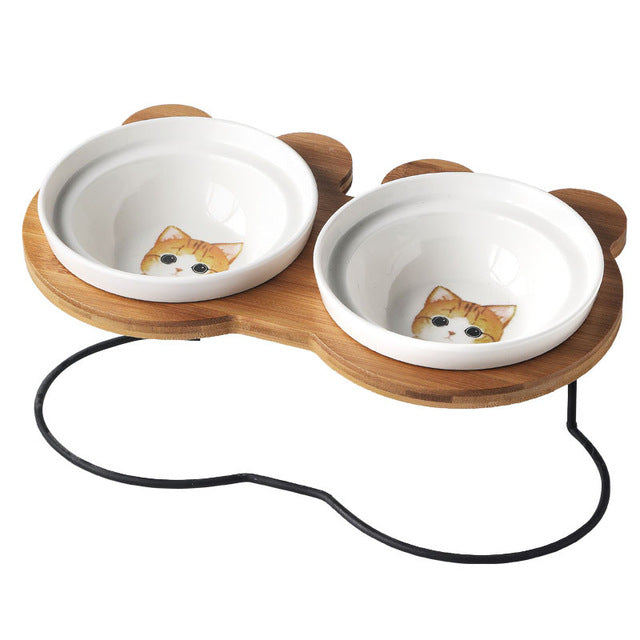 Elevated Spine Protection Pet Bowl Holder
