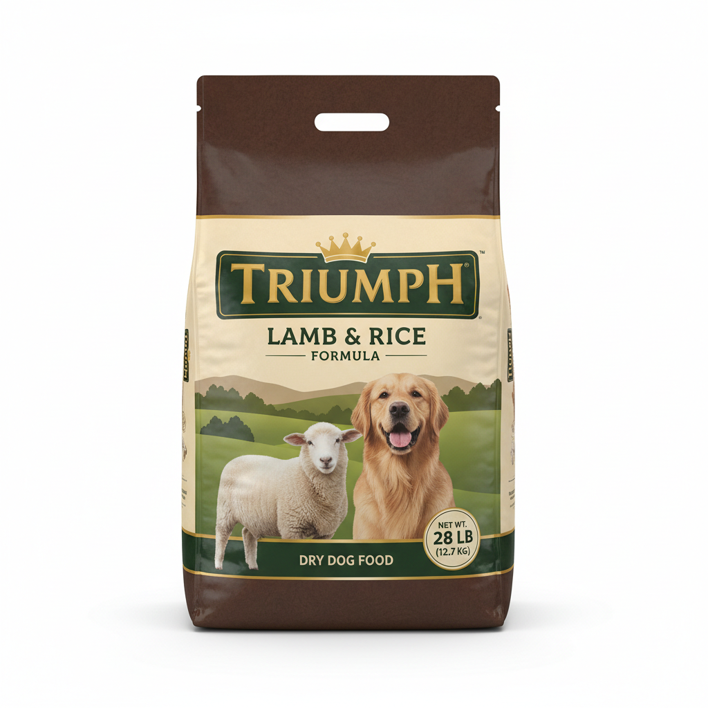 Triumph Lamb and Rice Dry Dog Food 28 lbs