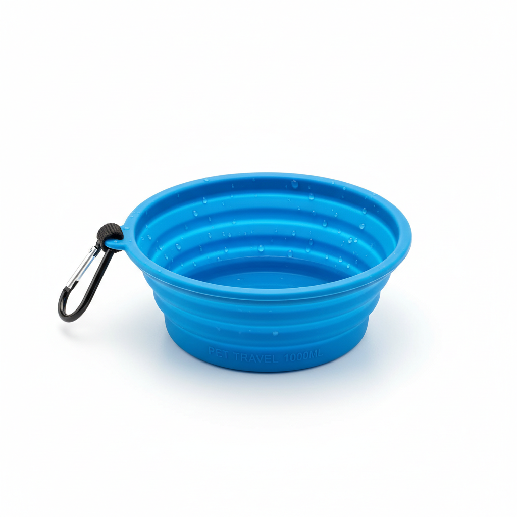 Collapsible Silicone Travel Pet Bowl 1000ml