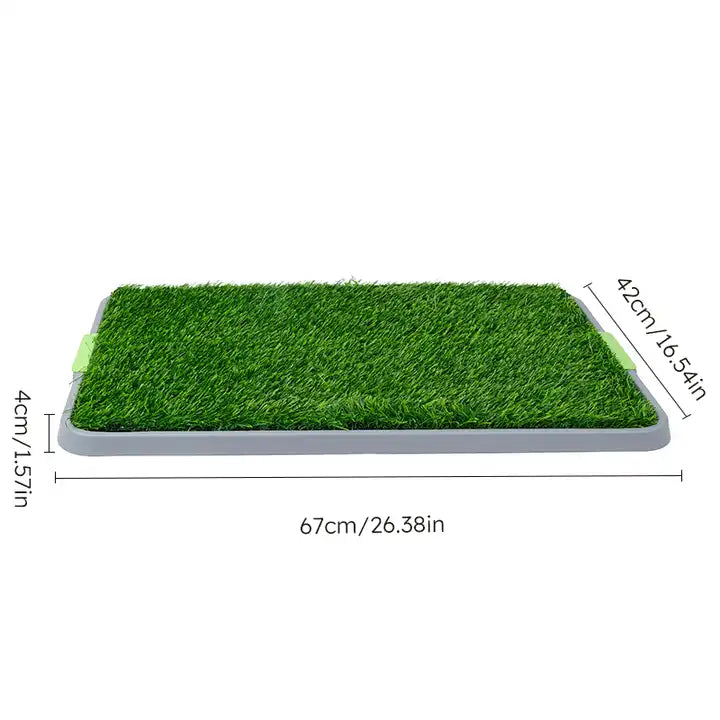 Pawtails Large Indoor Dog Potty Pad with Artificial Grass