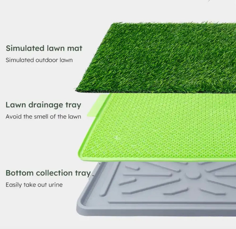 Pawtails Large Indoor Dog Potty Pad with Artificial Grass